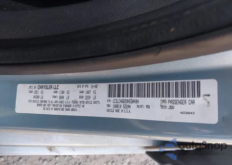 2009 Chrysler Sebring Lx from USA, damaged, VIN 1C3LC46B29N530494